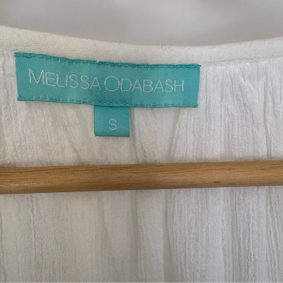 Melissa Odabash Ellie Embroidered Long Sleeves Belted Midi Dress - Picture 6 of 12